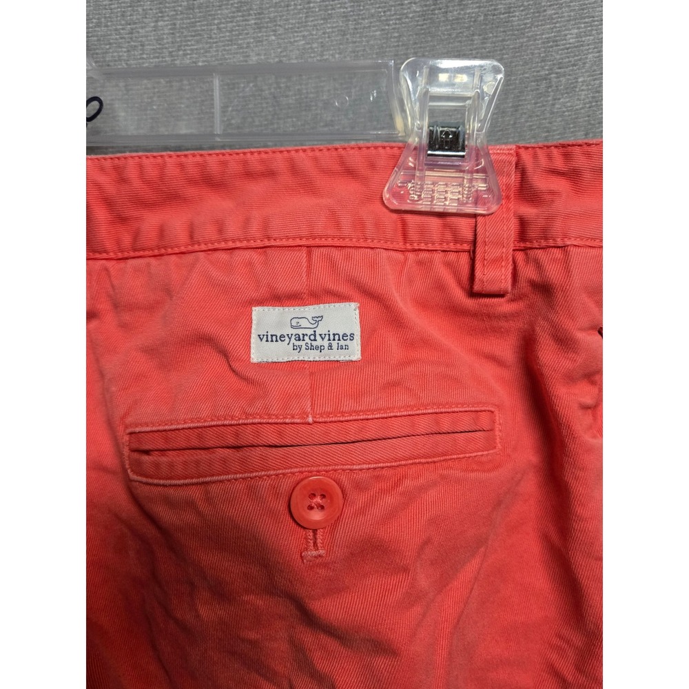 Vineyard Vines Breaker Pants Mens 28x30 Coral Pink Salmon Cotton Chino Chinos - Picture 5 of 8